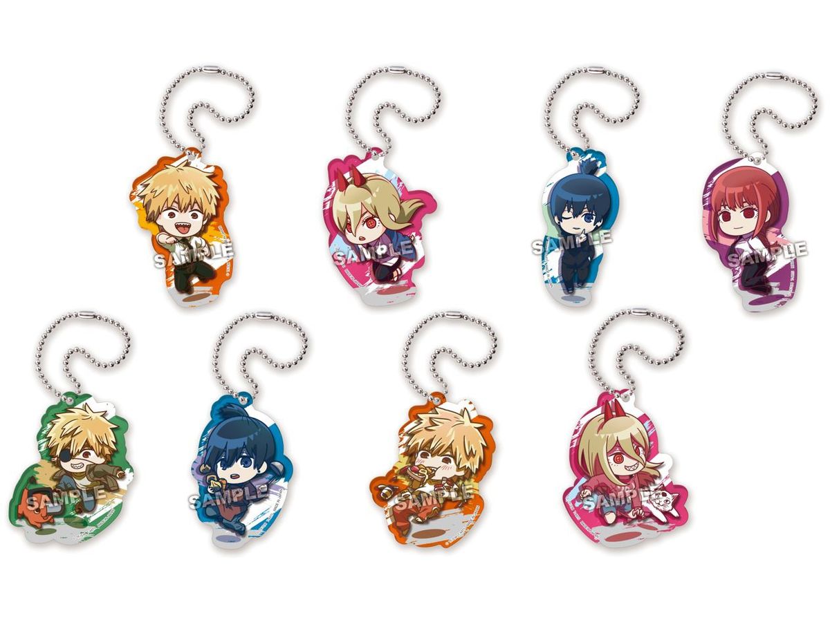 Chainsaw Man: Pyon Colle Acrylic Keychain: 1Box (8pcs)