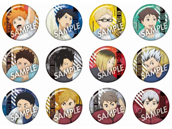 Haikyu!!: RAINING MENU Trading Can Badge 1Box (12pcs)