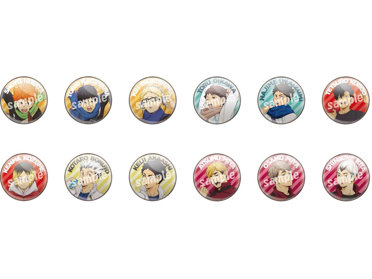 Haikyu!!: Color palette Morning Can Badge 1Box 12pcs