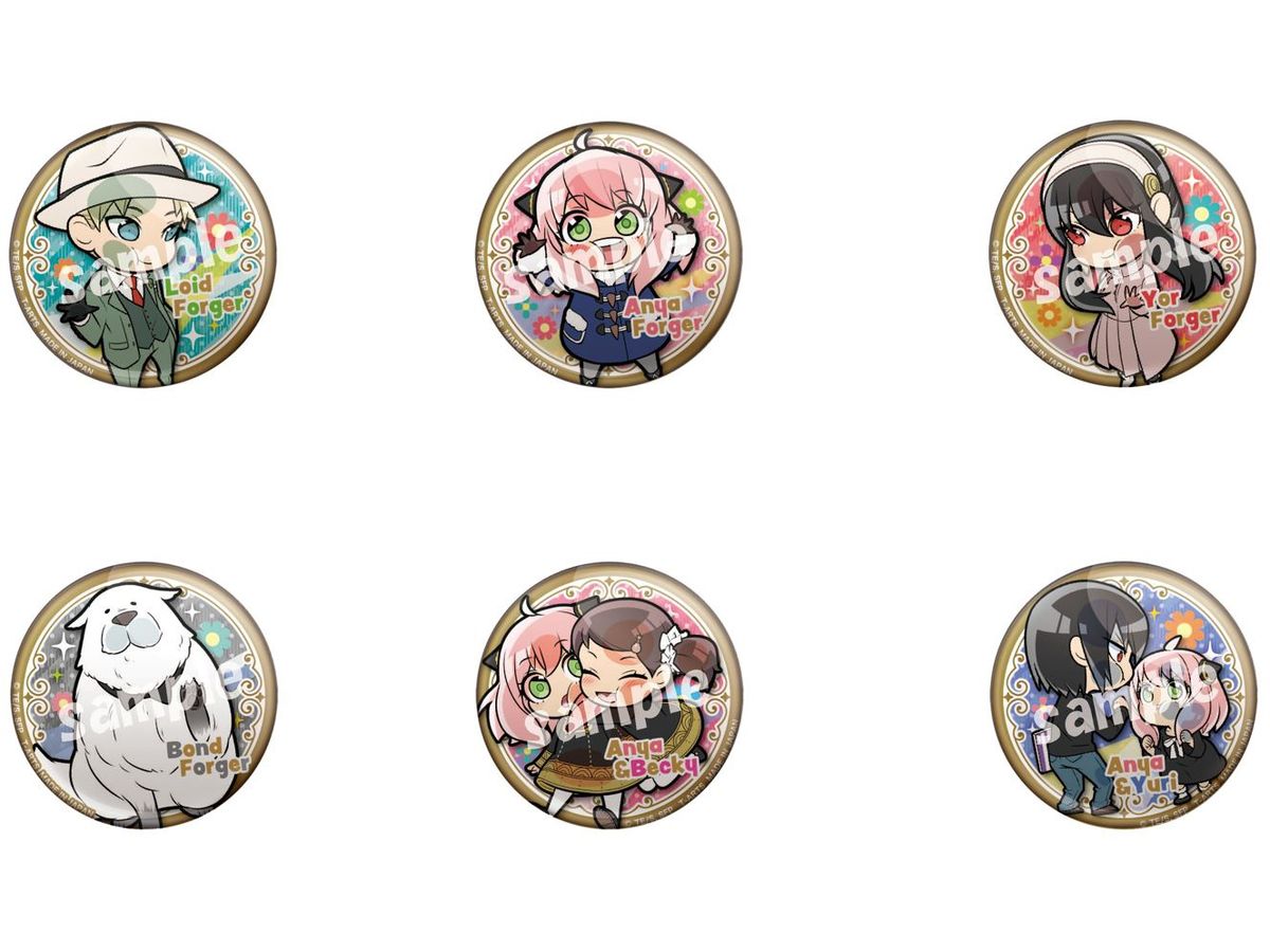 Spy x Family: Pita! Deformed Everyone Together Can Badge 1Box 6pcs