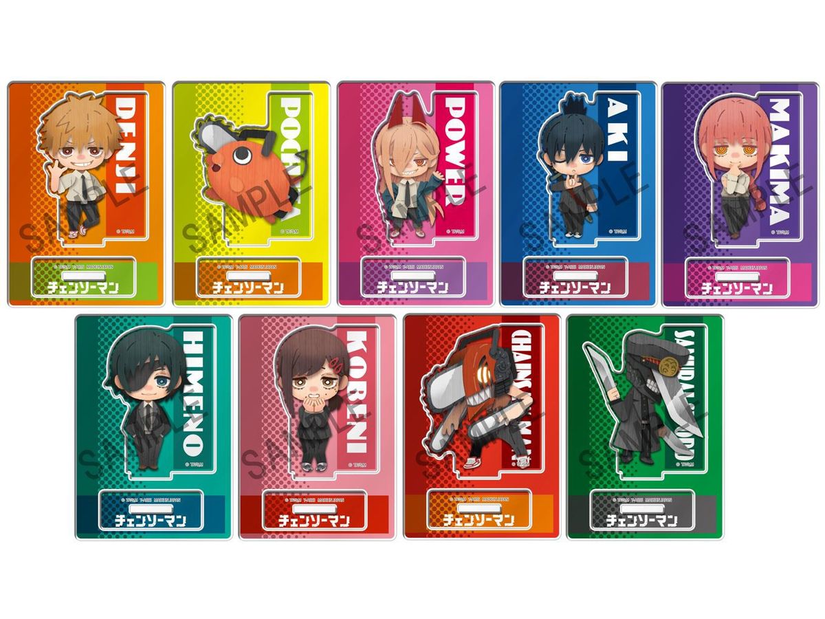 Chainsaw Man: Pepakura Trading Acrylic Stand 1Box 9pcs