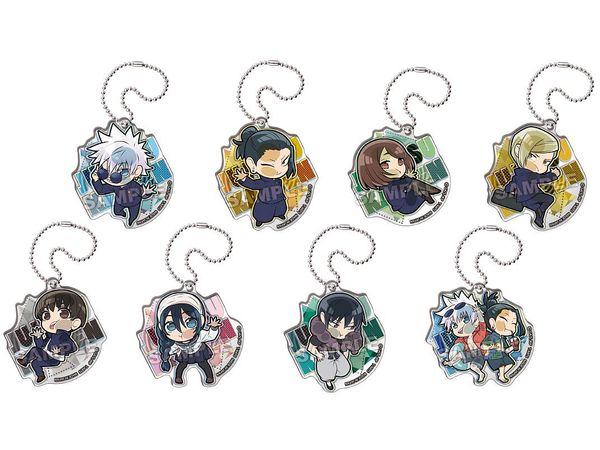 Jujutsu Kaisen: Pita! Deformed Kaigyoku, Gyokusetsu Acrylic Keychain 1Box 8pcs