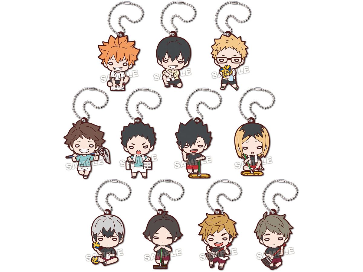 Haikyu!!: Nitotan Cleaning Rubber Mascot: 1Box (11pcs)