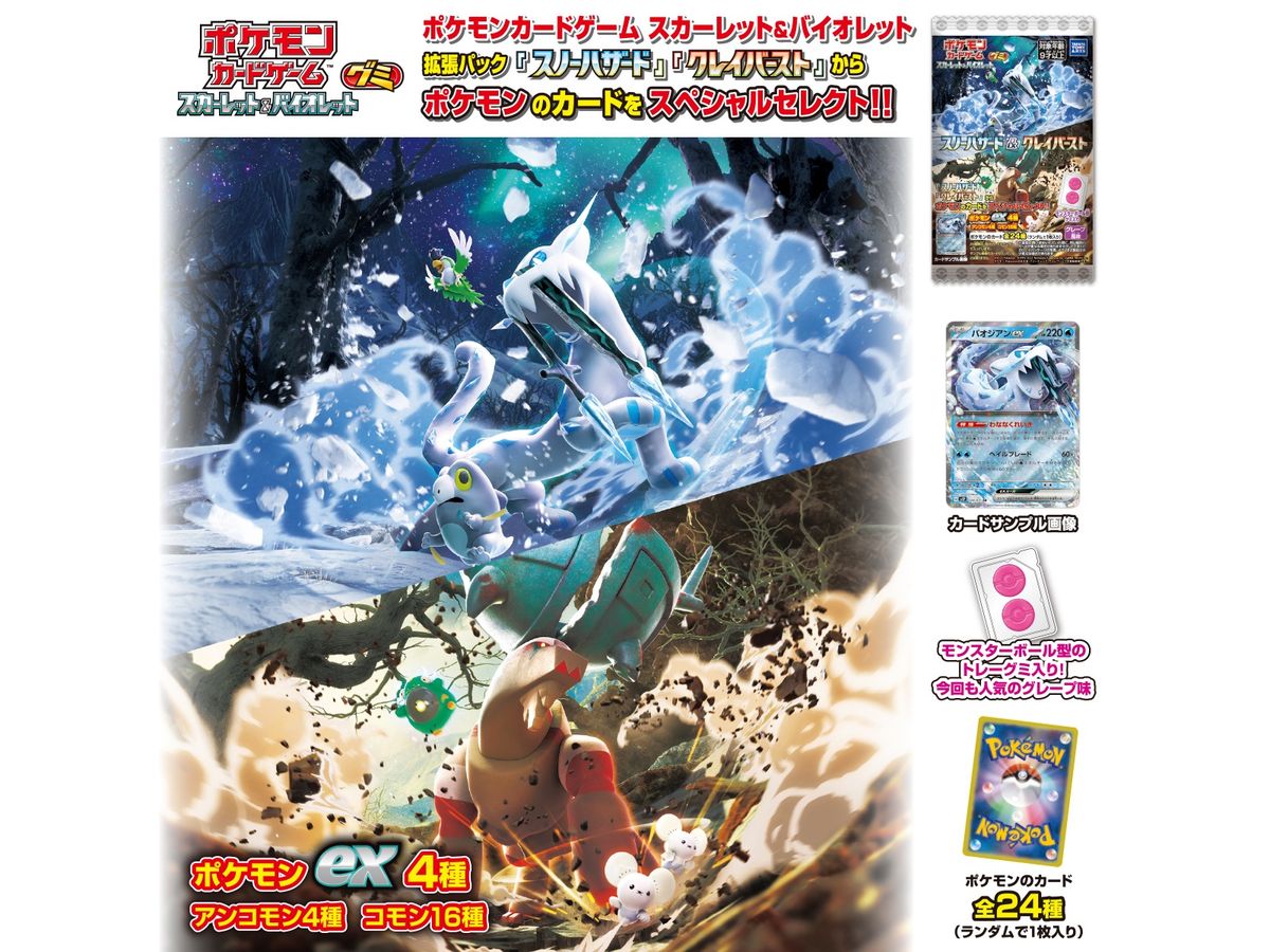 Pokemon Card Game Scarlet & Violet Snow Hazard & Clay Burst 1Box (20pcs)