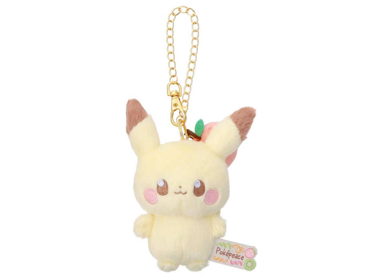 PokePeace Plush Mascot with Chain (Colorful Ver.) Pikachu