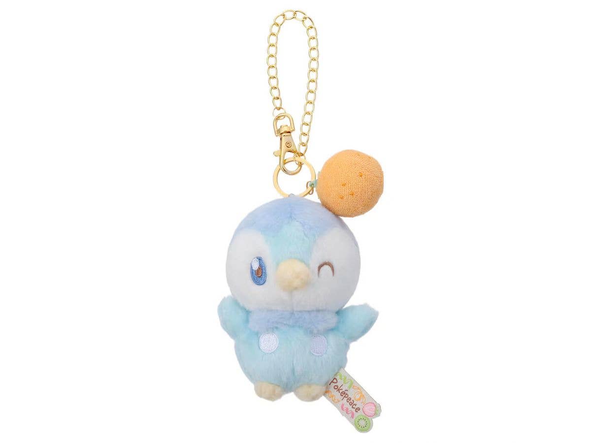 PokePeace Plush Mascot with Chain (Colorful Ver.) Piplup