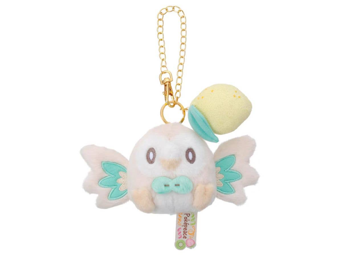 PokePeace Plush Mascot with Chain (Colorful Ver.) Rowlet