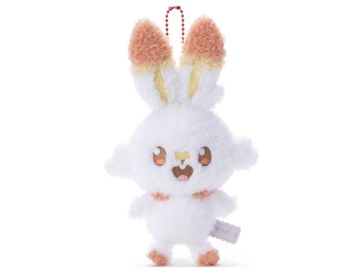 Poke Peace Plush with Ball Chain Scorbunny