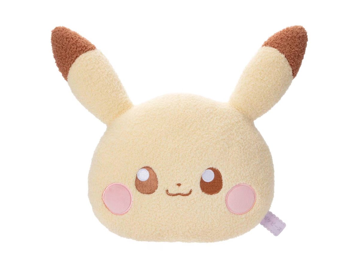 Pokepiece Stuffed Toy Face cushion Pikachu