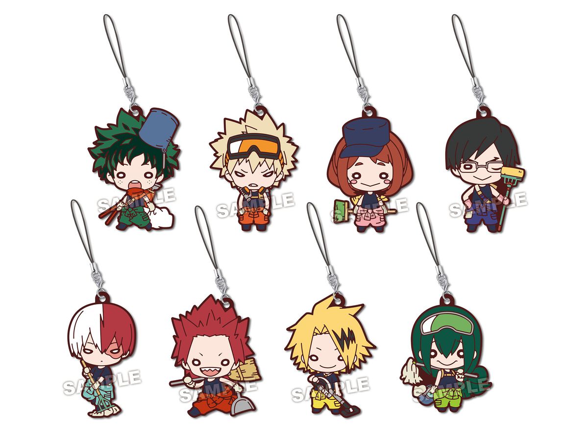My Hero Academia: Nitotan Cleaning Rubber Mascot 1Box 8pcs (Reissue)
