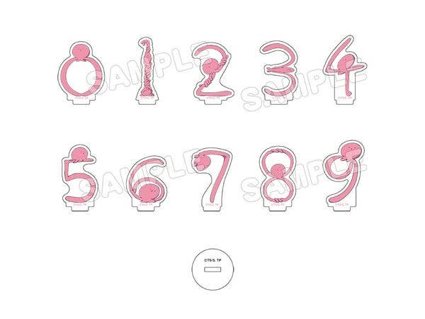 Takopi's Original Sin: Trading Acrylic Stands / Numbers 1 Box 10pcs