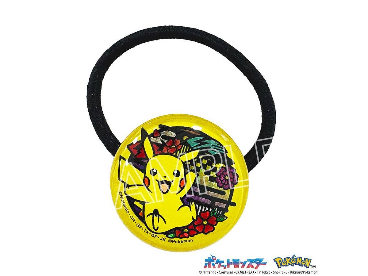 Pokemon: Paper Cutting Series - Glitter Hair Tie - Pikachu B