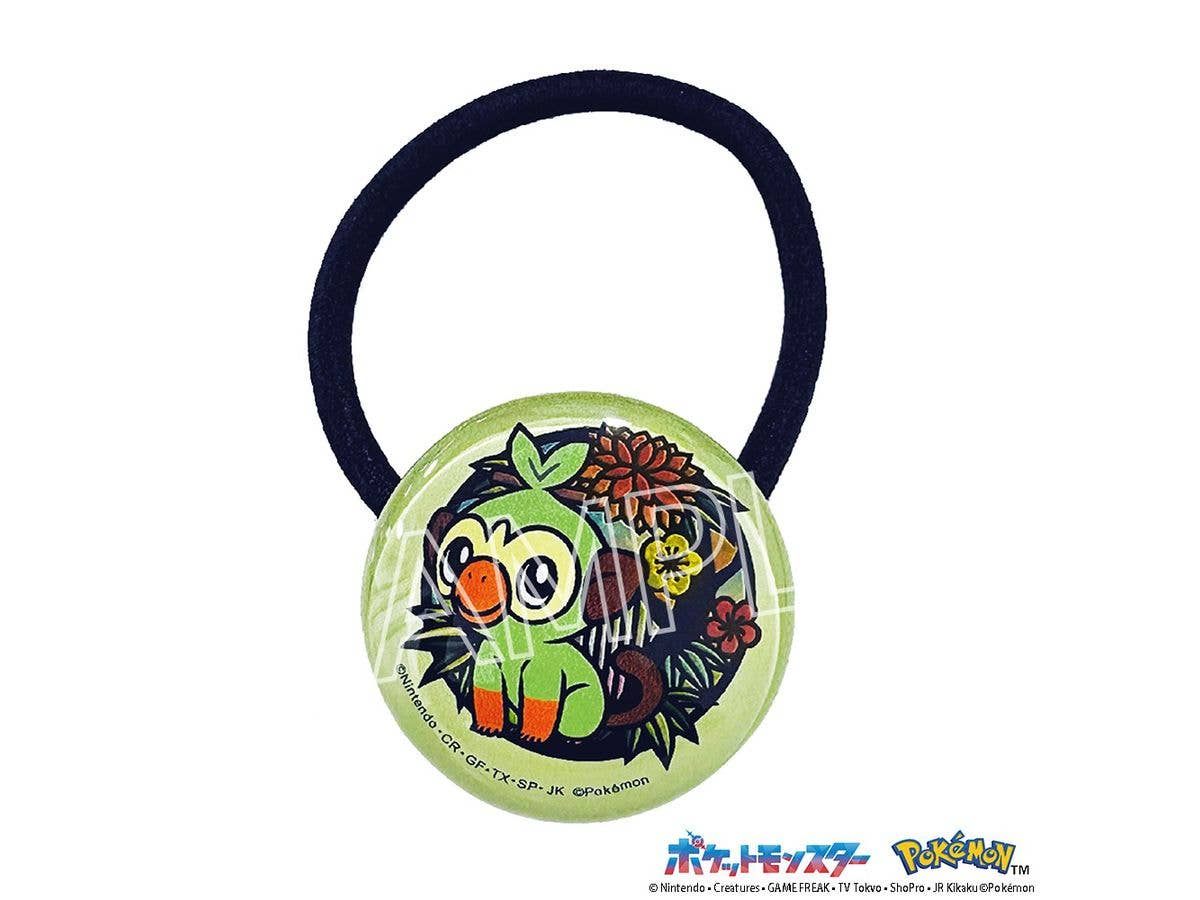Pokemon: Paper Cutting Series - Glitter Hair Tie - Grookey
