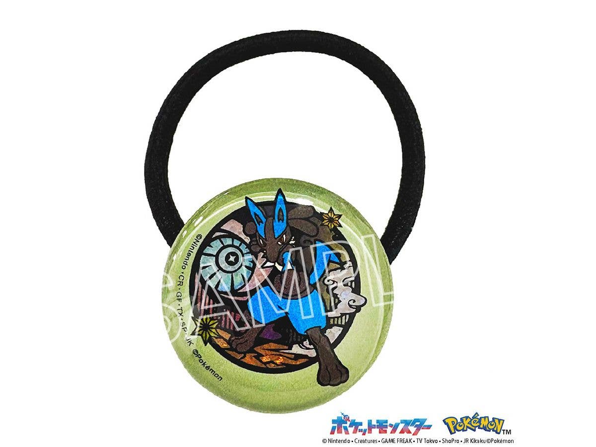 Pokemon: Paper Cutting Series - Glitter Hair Tie - Lucario