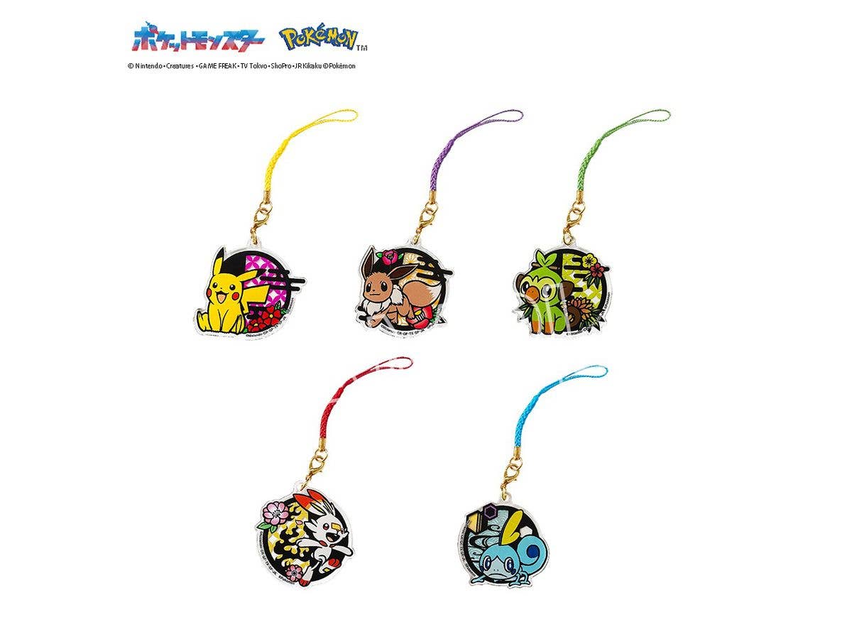 Pokemon: Paper Cutting Series Acrylic Netsuke A 1 Box 5pcs