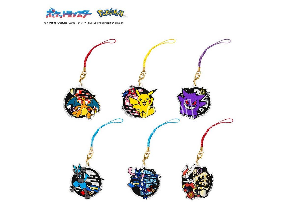 Pokemon: Paper Cutting Series Acrylic Netsuke B 1 Box 6pcs