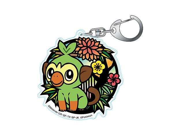 Pokemon Kirie Series Acrylic Keychain Sarunori (Reissue)