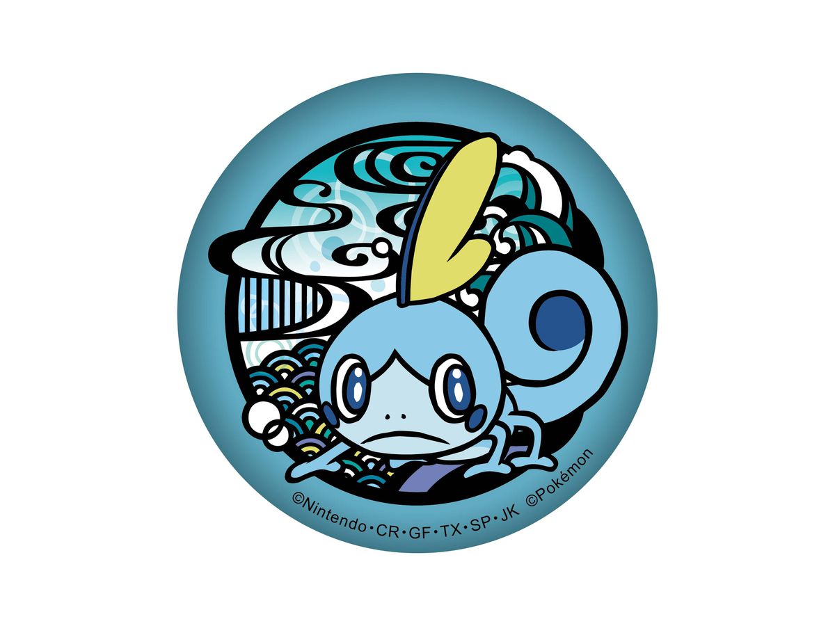 Pokemon: Kirie Series Glitter Can Badge Sobble (Reissue)
