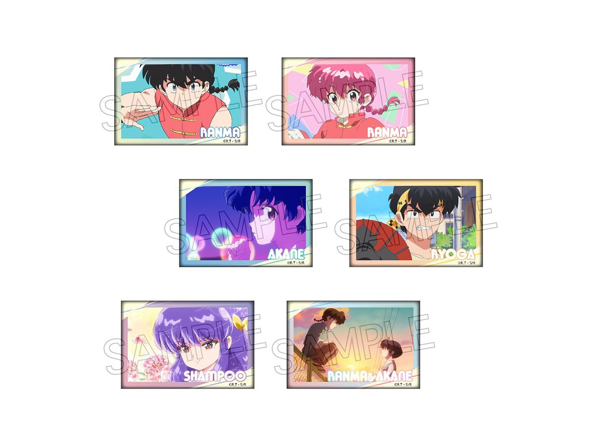 Ranma 1/2: Square Can Badge 1Box 6Pcs