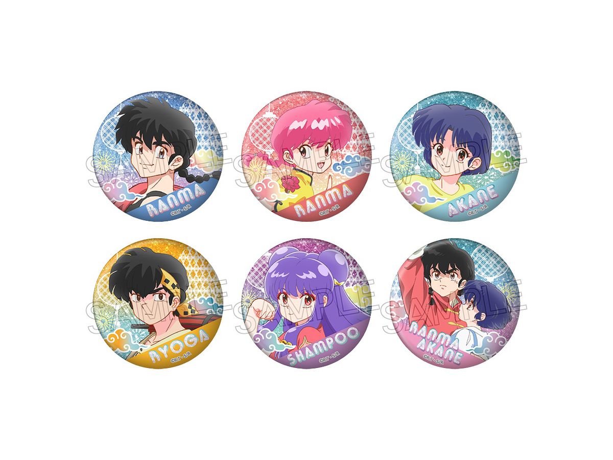 Ranma 1/2: Sparkling Can Badge Vol.2 1Box 6Pcs