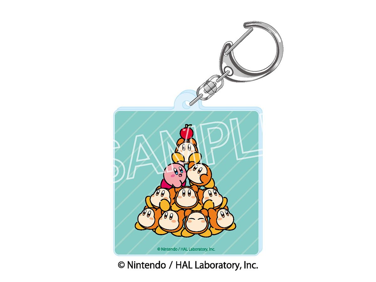 Kirby Play With Waddle Dee Plate Key Chain C Combine The Power