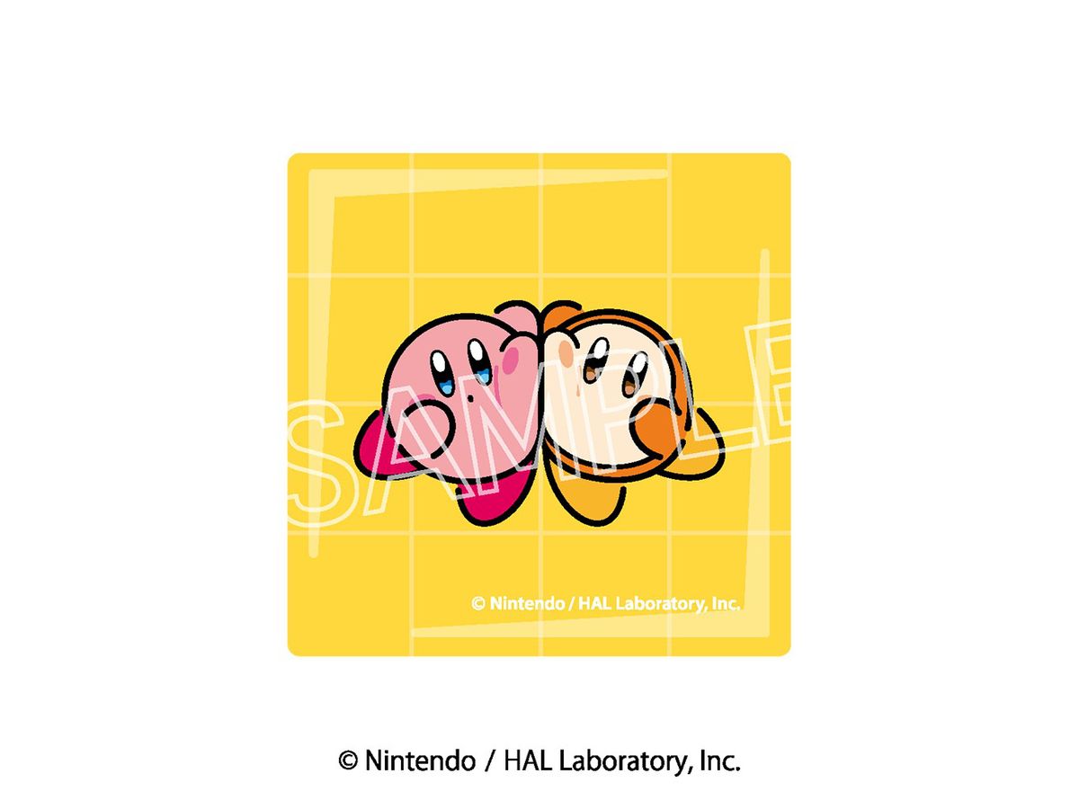 Kirby Play With Waddle Dee Glass Magnet A Nakayoshi