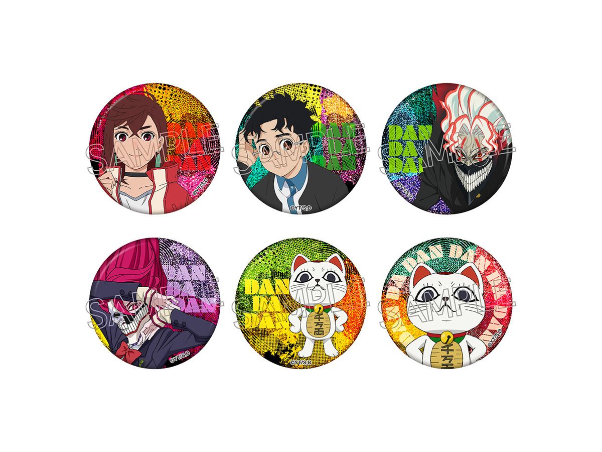 Tv Anime Dandadan: Trading Sparkly Can Badges 1Box 6Pcs