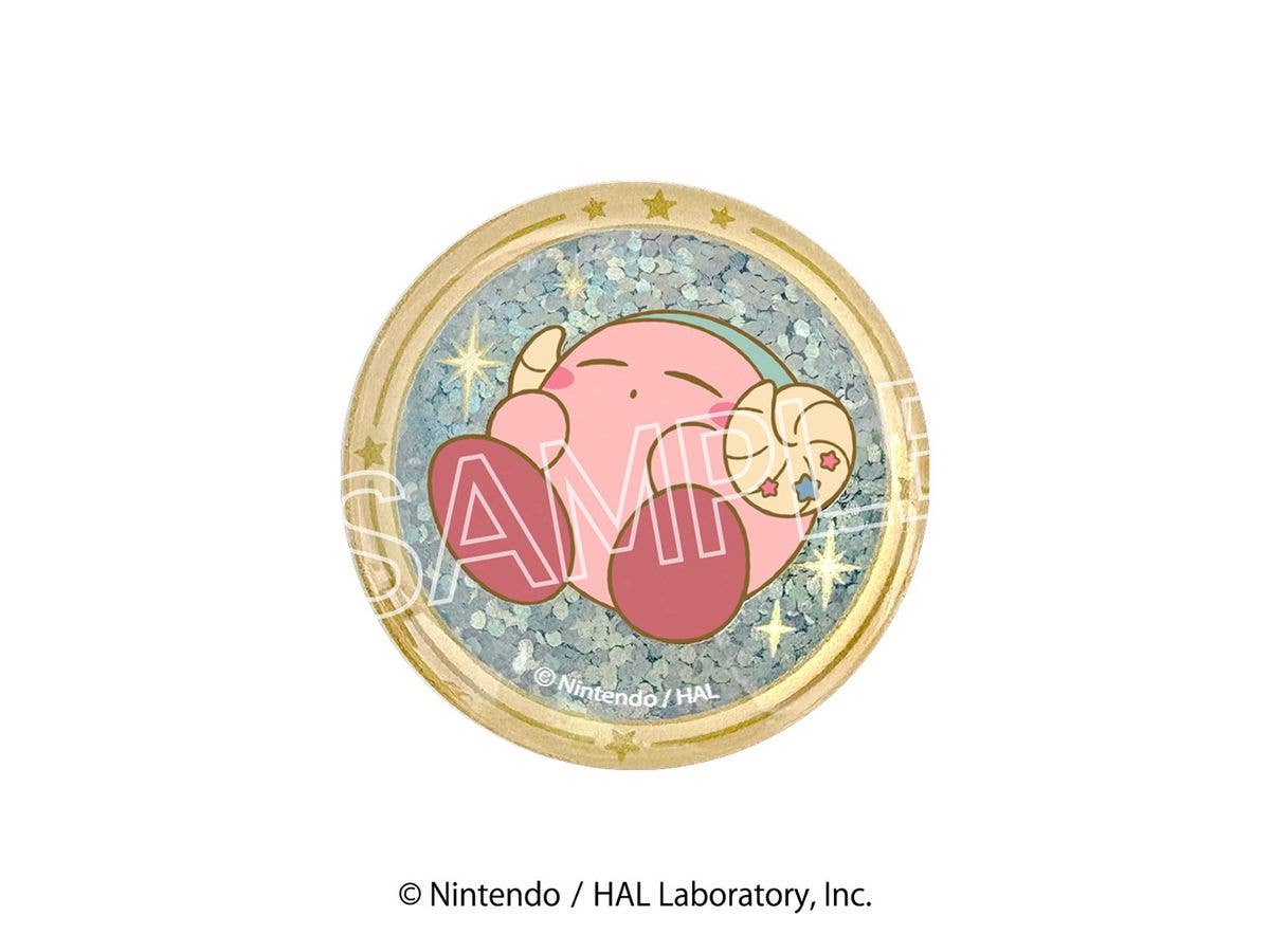Kirby Of The Stars: Kirby Horoscope Collection Sparkly Glass Magnet A Aries