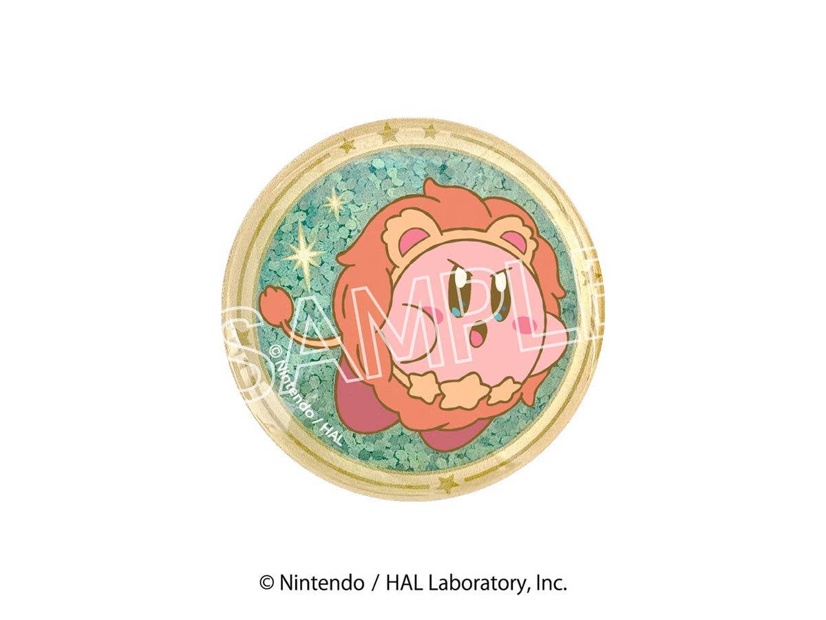 Kirby Of The Stars: Kirby Horoscope Collection Sparkly Glass Magnet E Leo