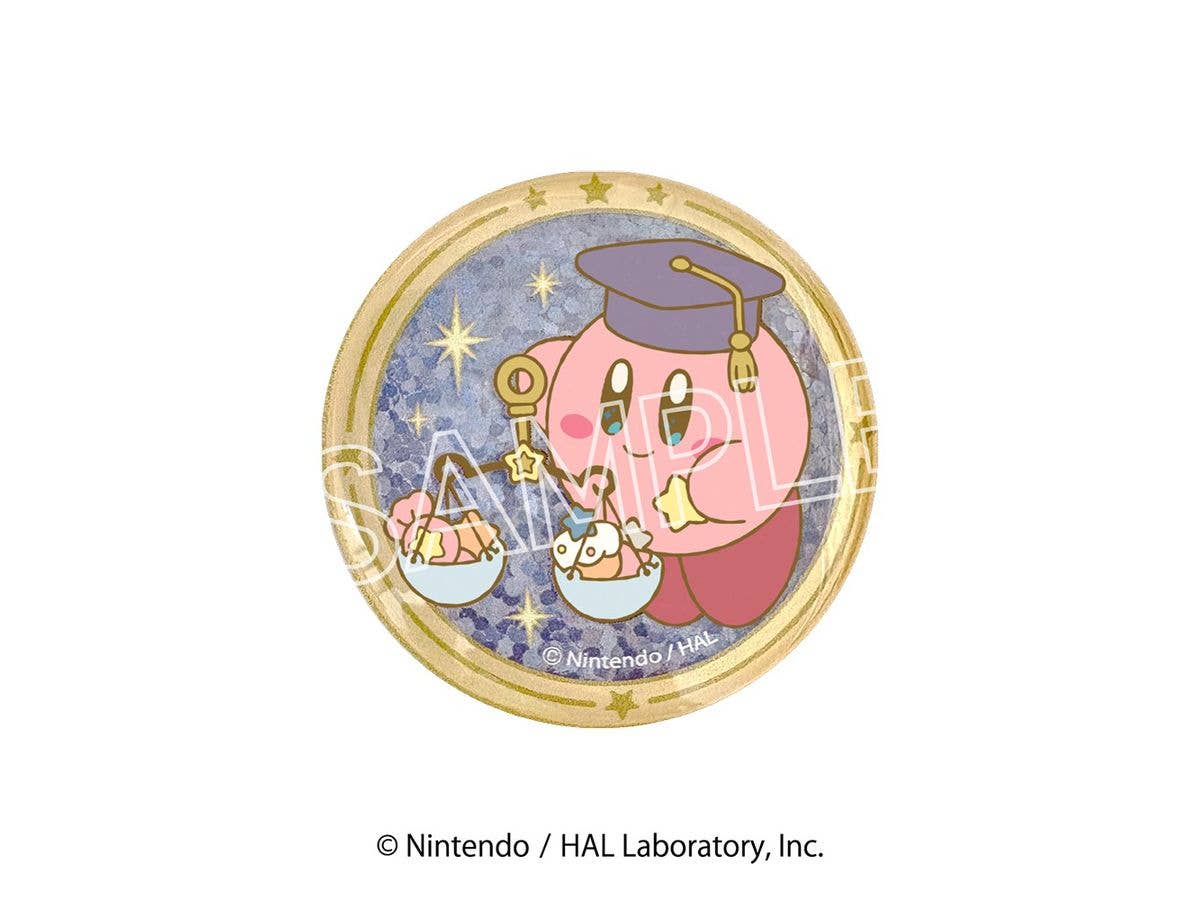 Kirby Of The Stars: Kirby Horoscope Collection Sparkly Glass Magnet G Libra