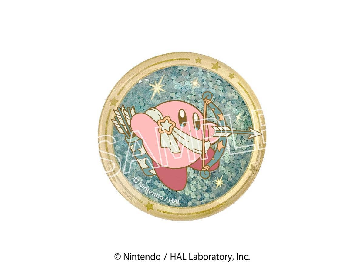 Kirby Of The Stars: Kirby Horoscope Collection Sparkly Glass Magnet I Sagittarius