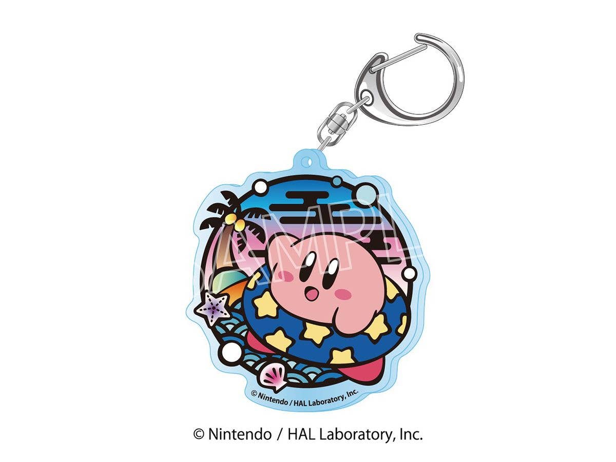 Kirby Of The Stars: Paper Cutout Series Acrylic Key Holder B Float