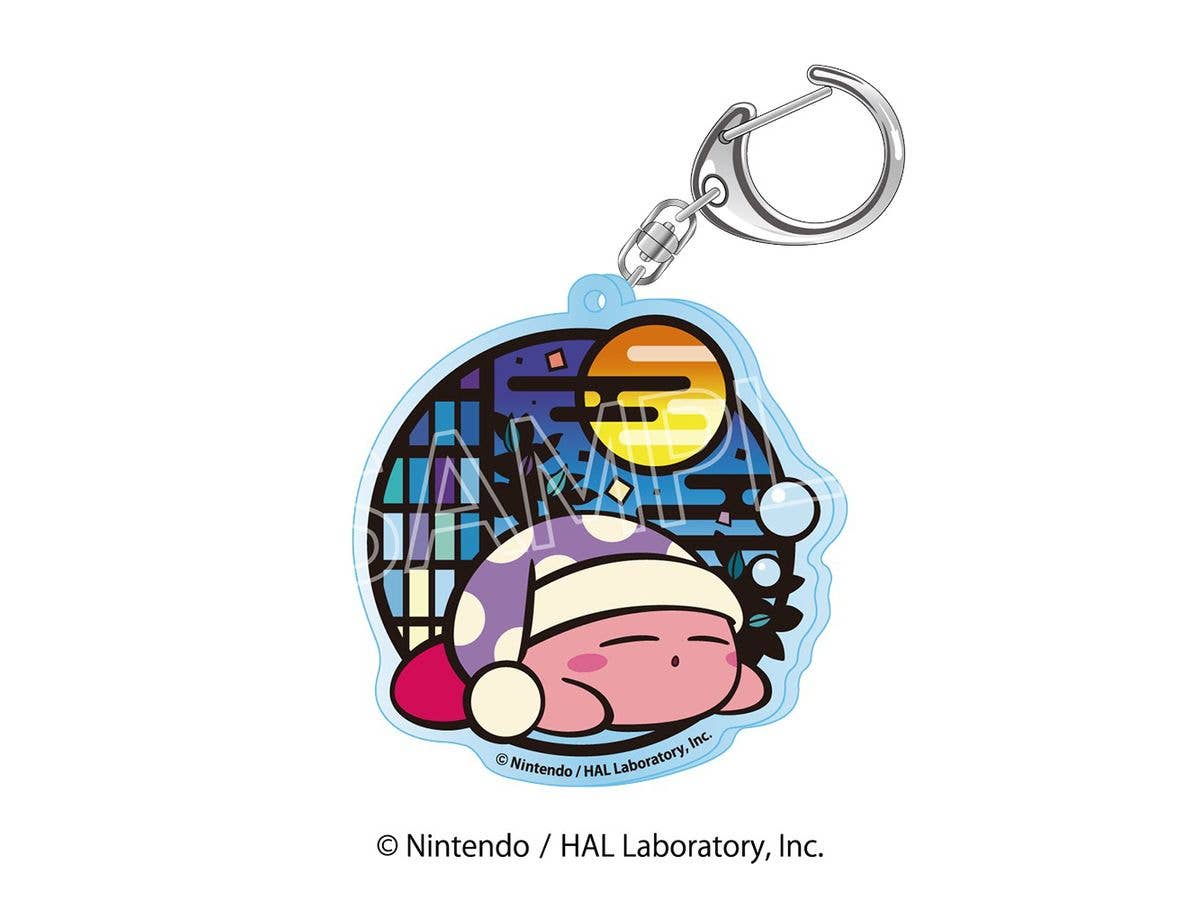 Kirby Of The Stars: Paper Cutout Series Acrylic Key Holder C-Sleep
