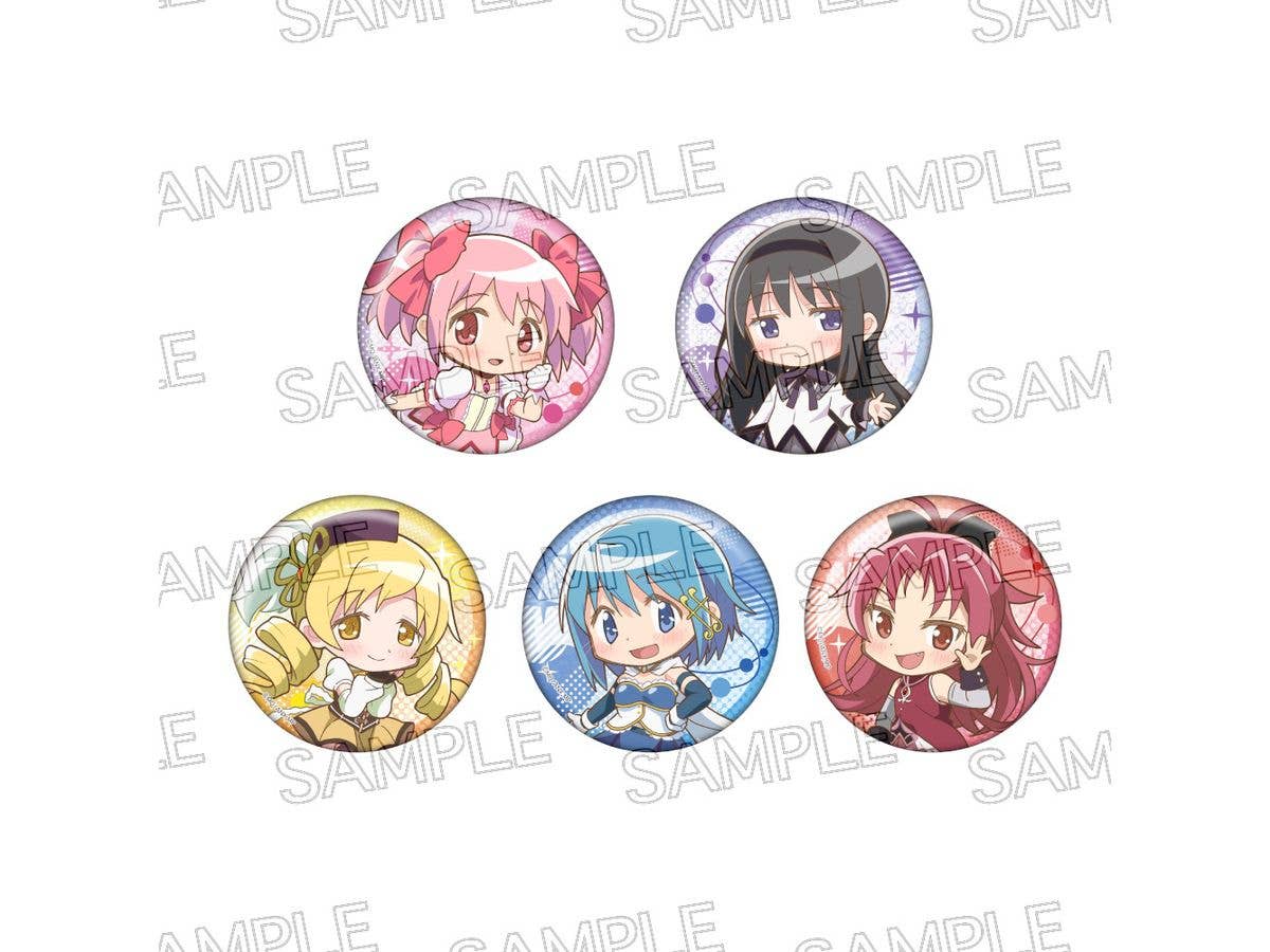 Puella Magi Madoka Magica: Deforme Glitter Can Badge: 1Box (5pcs)