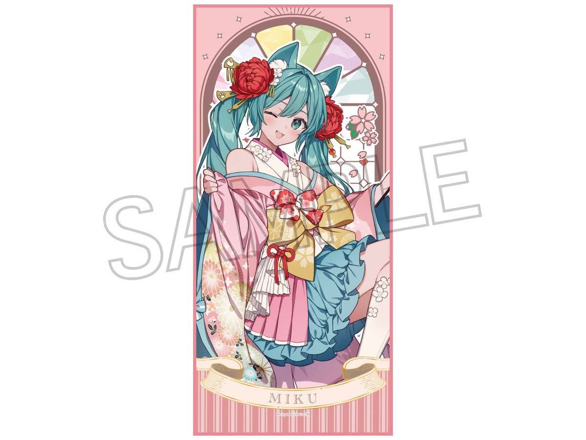 Hatsune Miku: Hyakki Yagyo Rei-En Face Towel A Nekomata (Cat Demon)