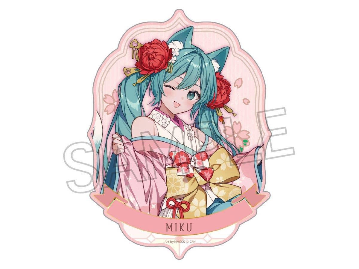 Hatsune Miku: Hyakki Yakou Reiban Sticker A Nekomata (Cat Demon)