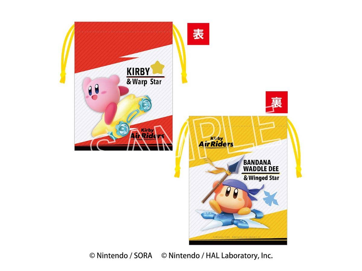 Kirby Air Rider: Kirby & Bandana Waddle Dee 100 Drawstring Bag