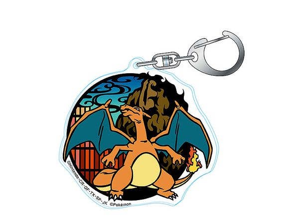 Pokemon Kirie Series Acrylic Key Chain Charizard (Reissue)
