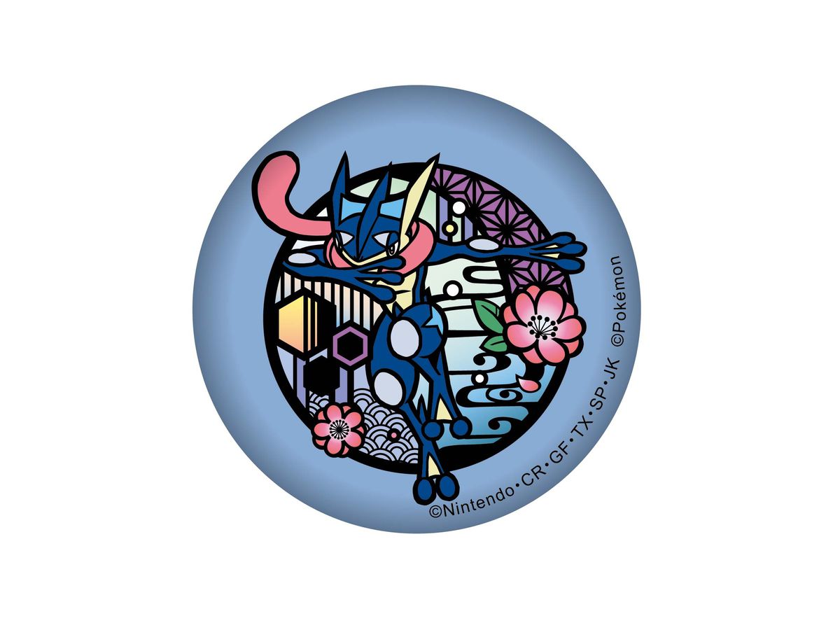 Pokemon: Kirie Series Washi Can Badge Greninja