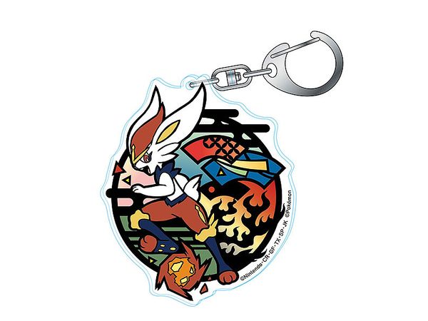 Pokemon Kirie Series Acrylic Keychain Aceburn (Reissue)
