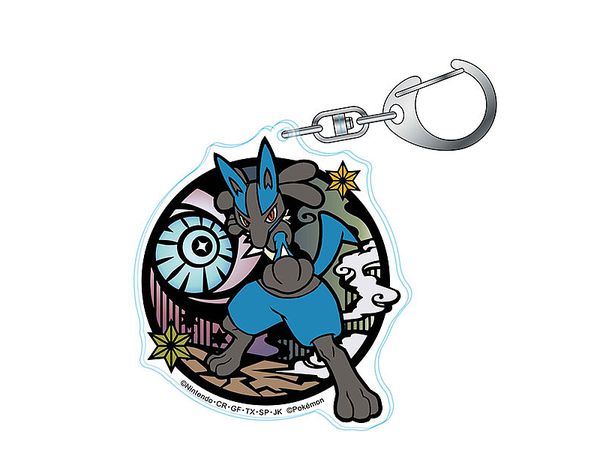 Pokemon Kirie Series Acrylic Keychain Lucario (Reissue)