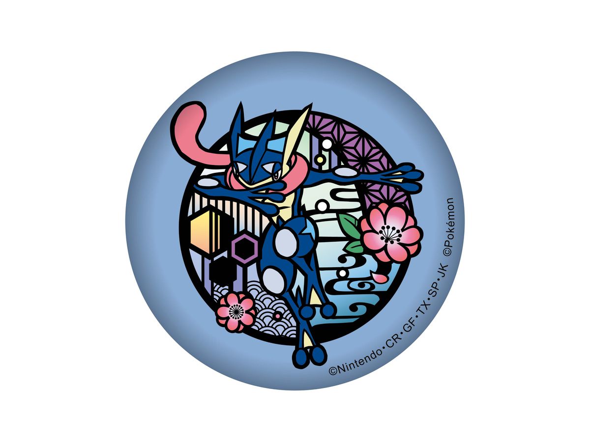 Pokemon: Kirie Series Glitter Can Badge Greninja (Reissue)