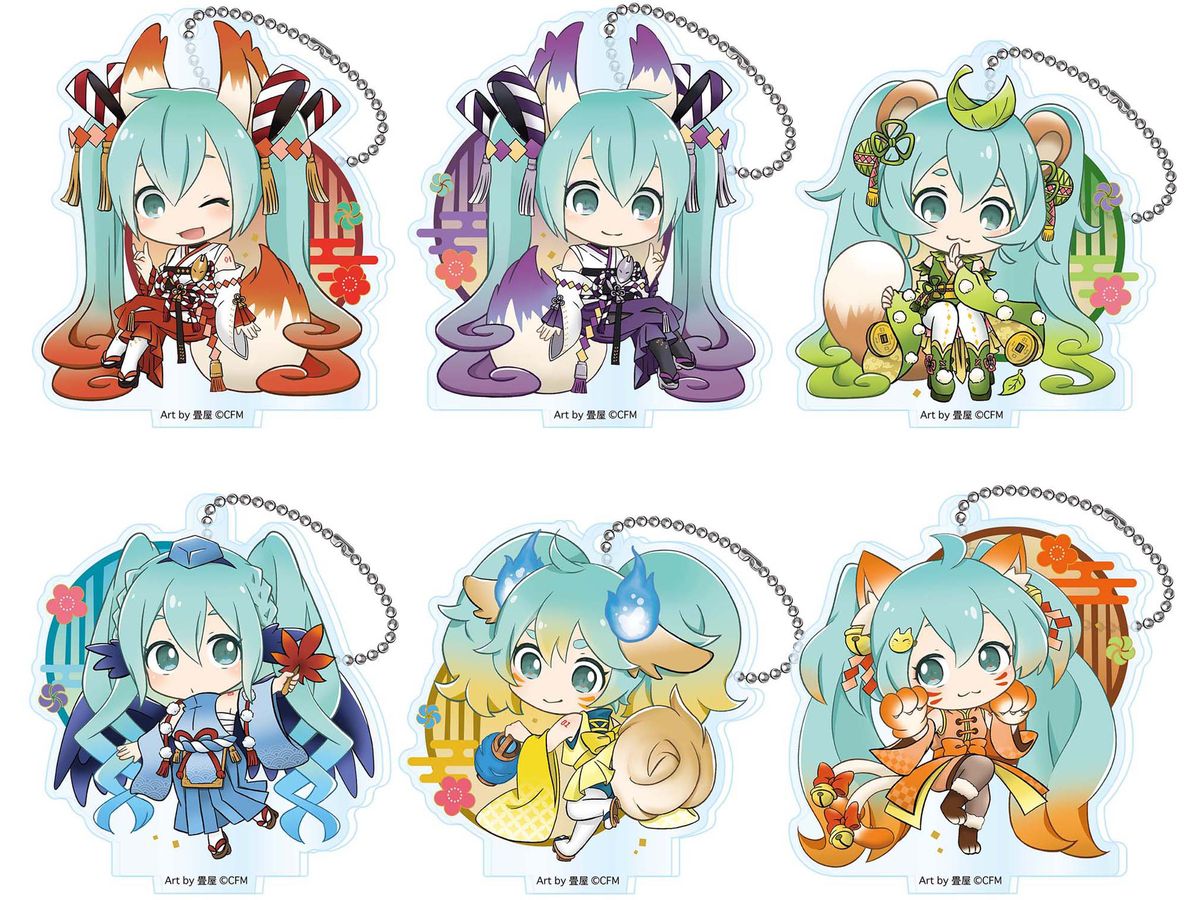 Hatsune Miku: Hyakki Yagyo Acrylic Keychain: 1Box (6pcs)