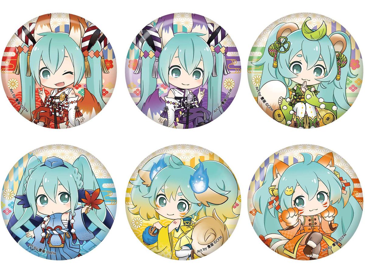 Hatsune Miku: Hyakki Yagyo Can Badge: 1Box (6pcs)