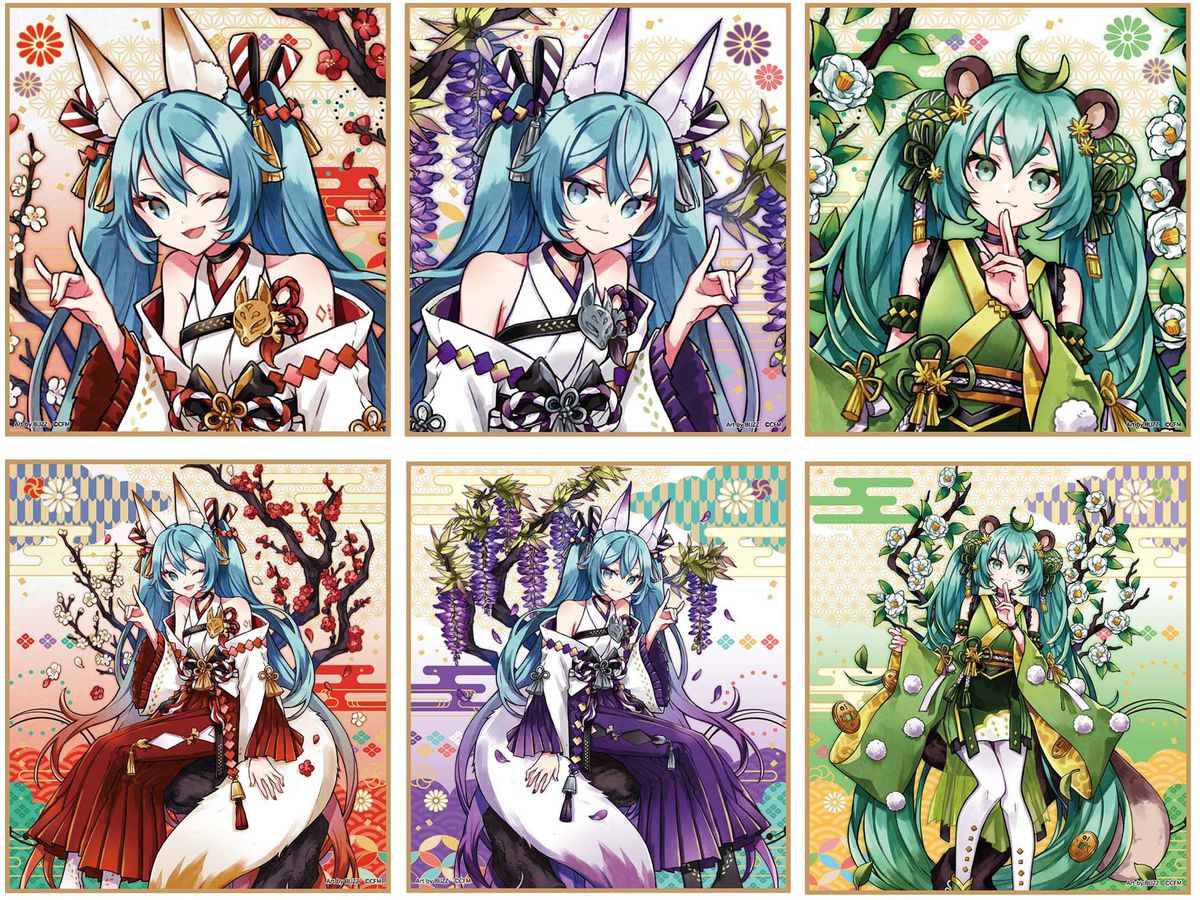 Hatsune Miku: Hyakki Yagyo Shikishi: 1Box (6pcs)