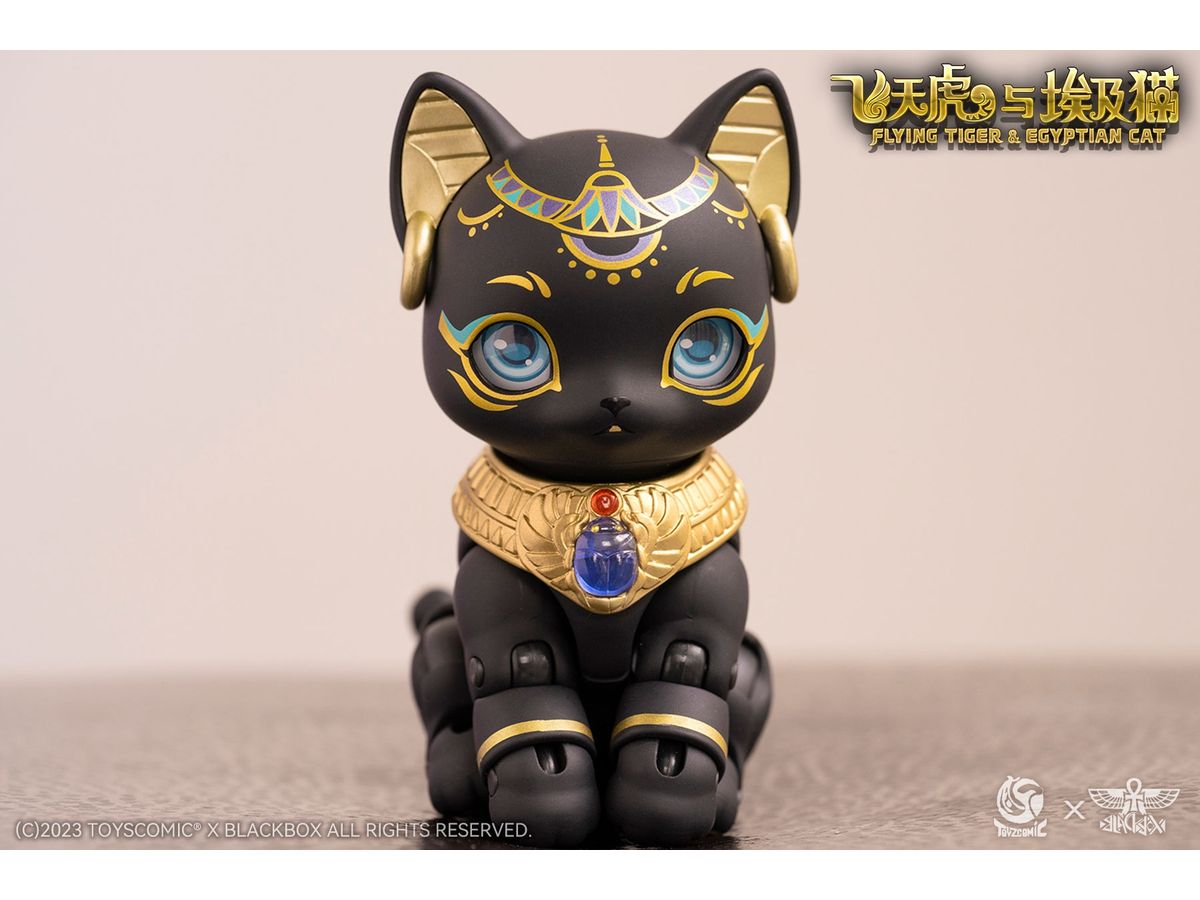 TOYSCOMIC x BLACKBOX - BLACKBOX Action Pet Series Vol.1 Flying Tiger & Egyptian Cat 10CM Collection Figure Bastet