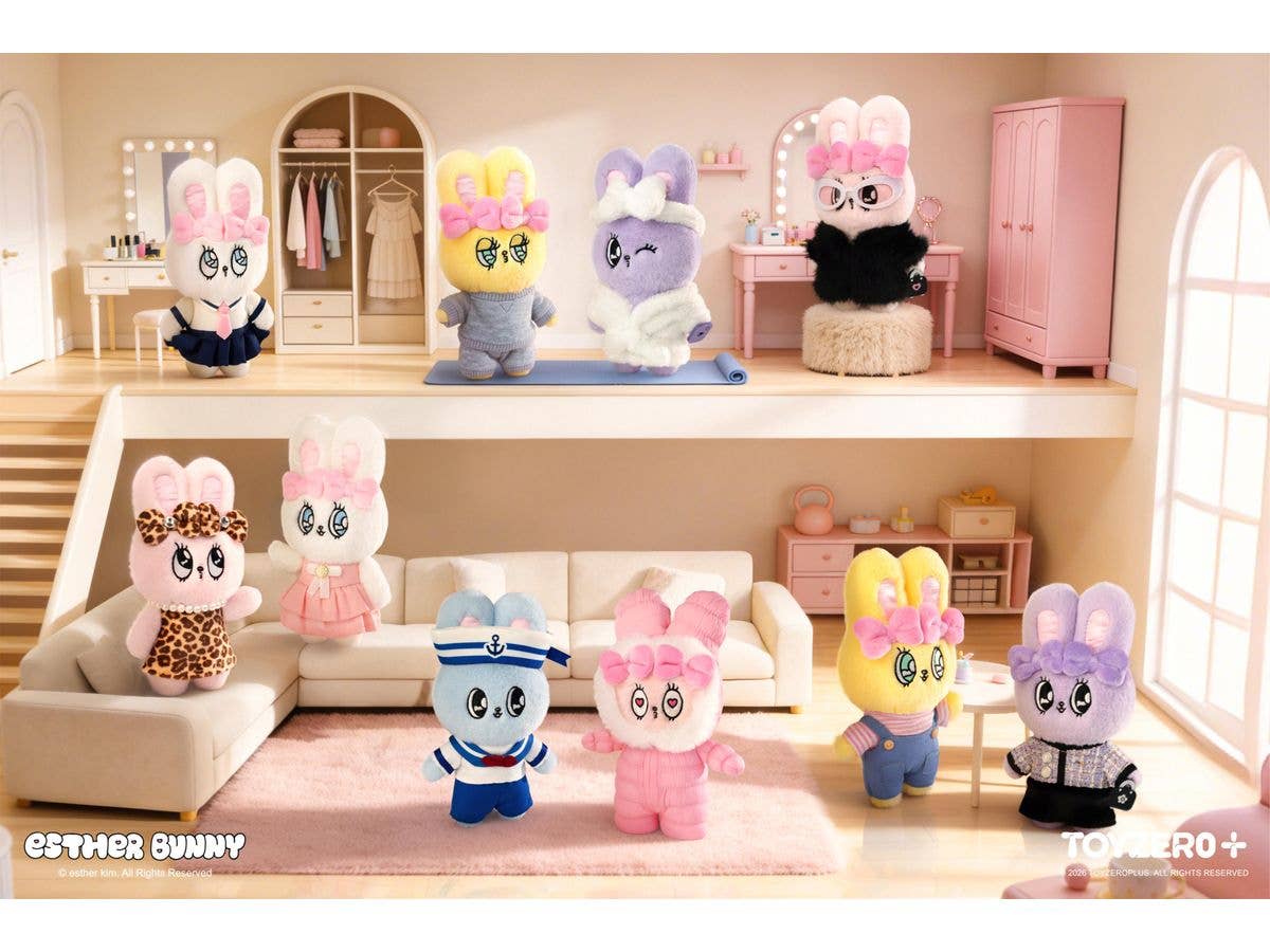 Esther Bunny - Fashion in Motion Plush Keychain Series 1Box 8pcs