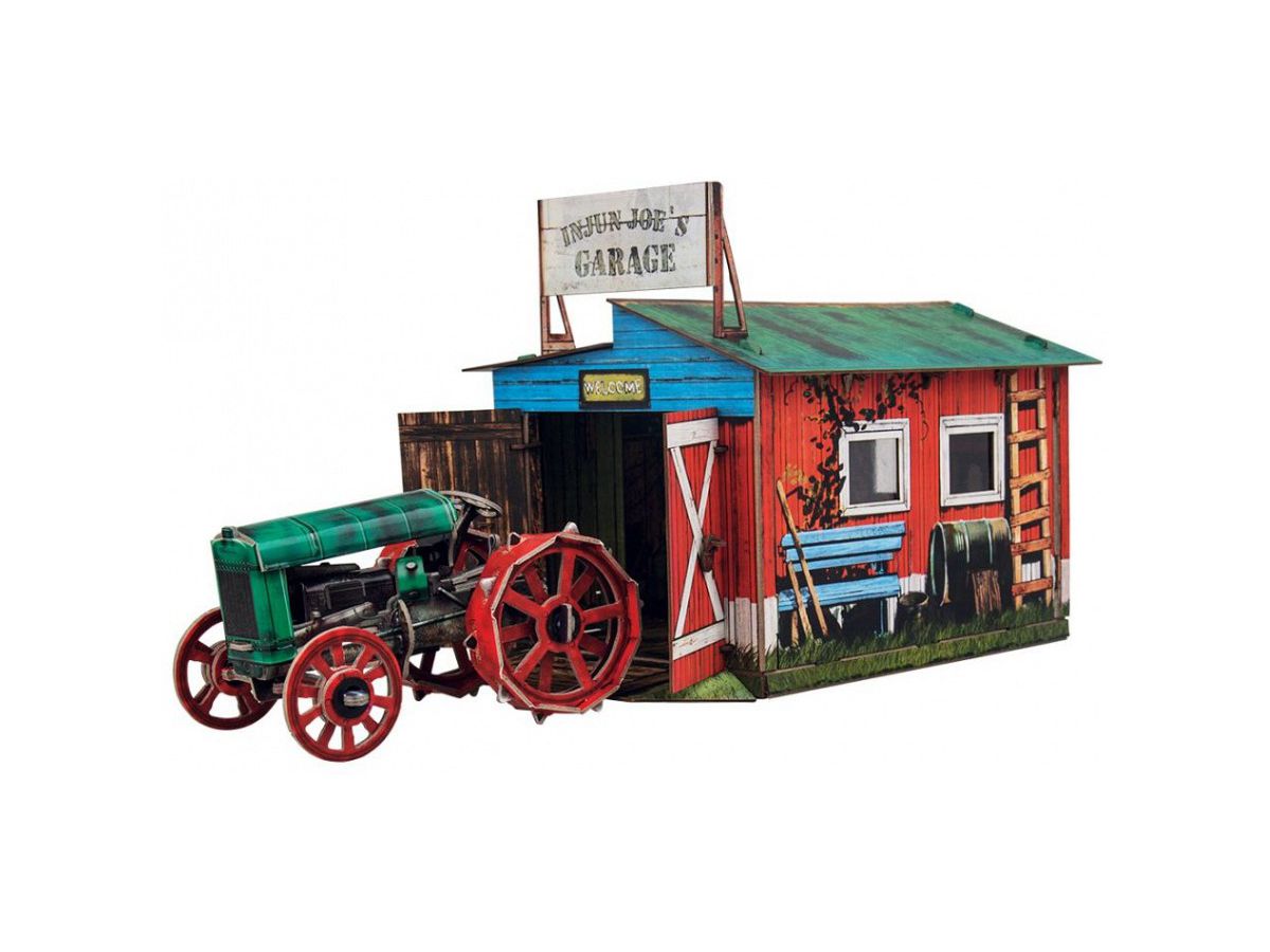 Tractor and Garage