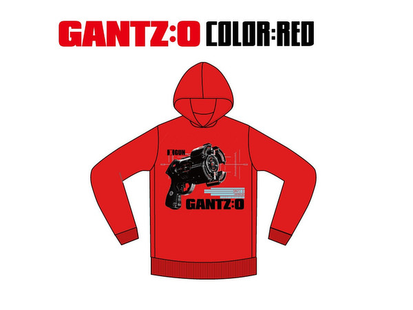 LIVERTINEAGE x GANTZ:O Collaboration Parka GUN Red S
