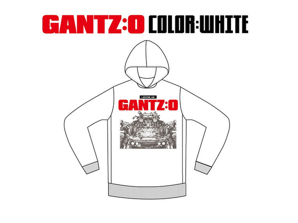LIVERTINEAGE x GANTZ:O Collaboration Parka ROBOT White L